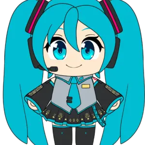 Standing Miku Plush (9in)