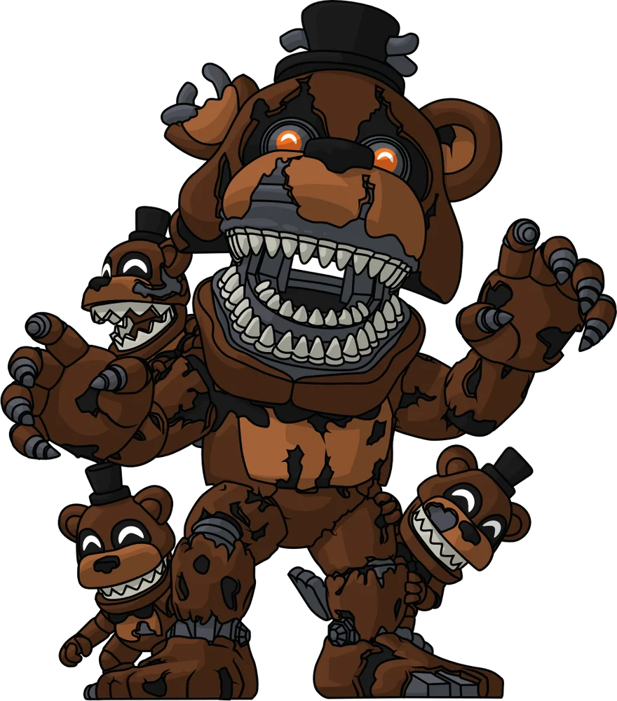 Nightmare Freddy and Freddles