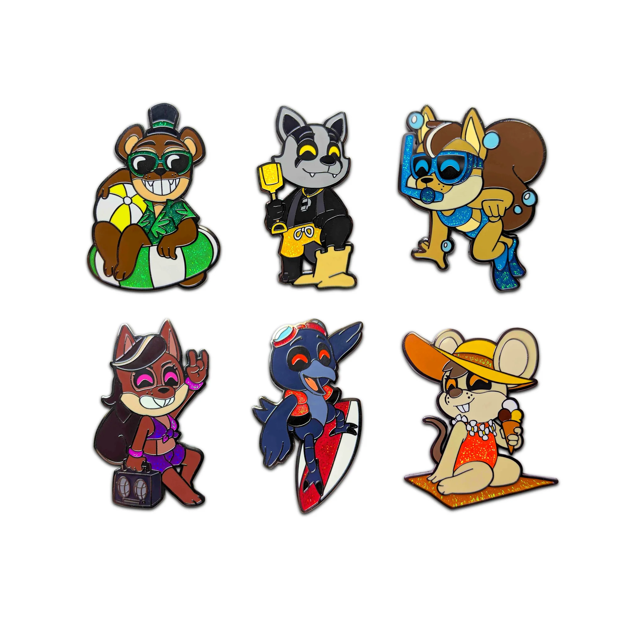 Popgoes Beach Pin Set - Image 2
