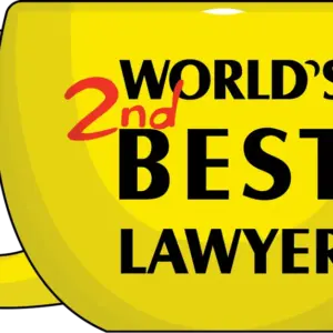 World's 2nd Best Lawyer Mug