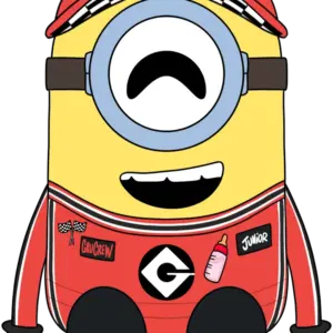Racecar Minion Plush (9in)