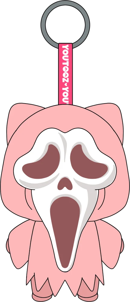 Cute Ghost Face Keychain (5in)