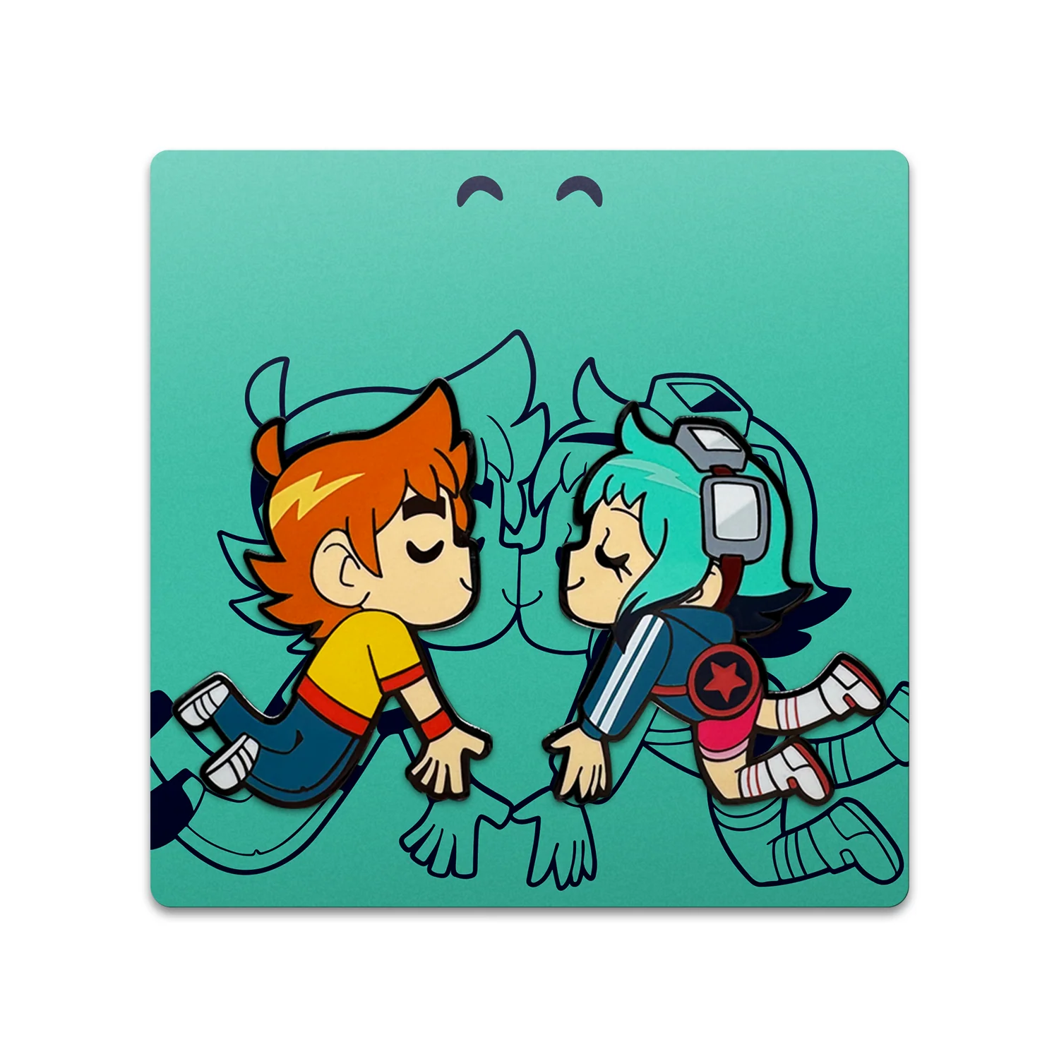 Scott and Ramona Kissing Pin - Image 3