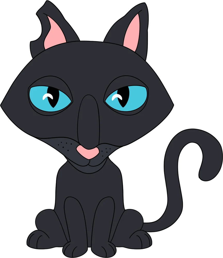 Coraline Cat Plush (9in)