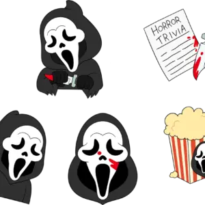 Ghost Face Pin Set 2
