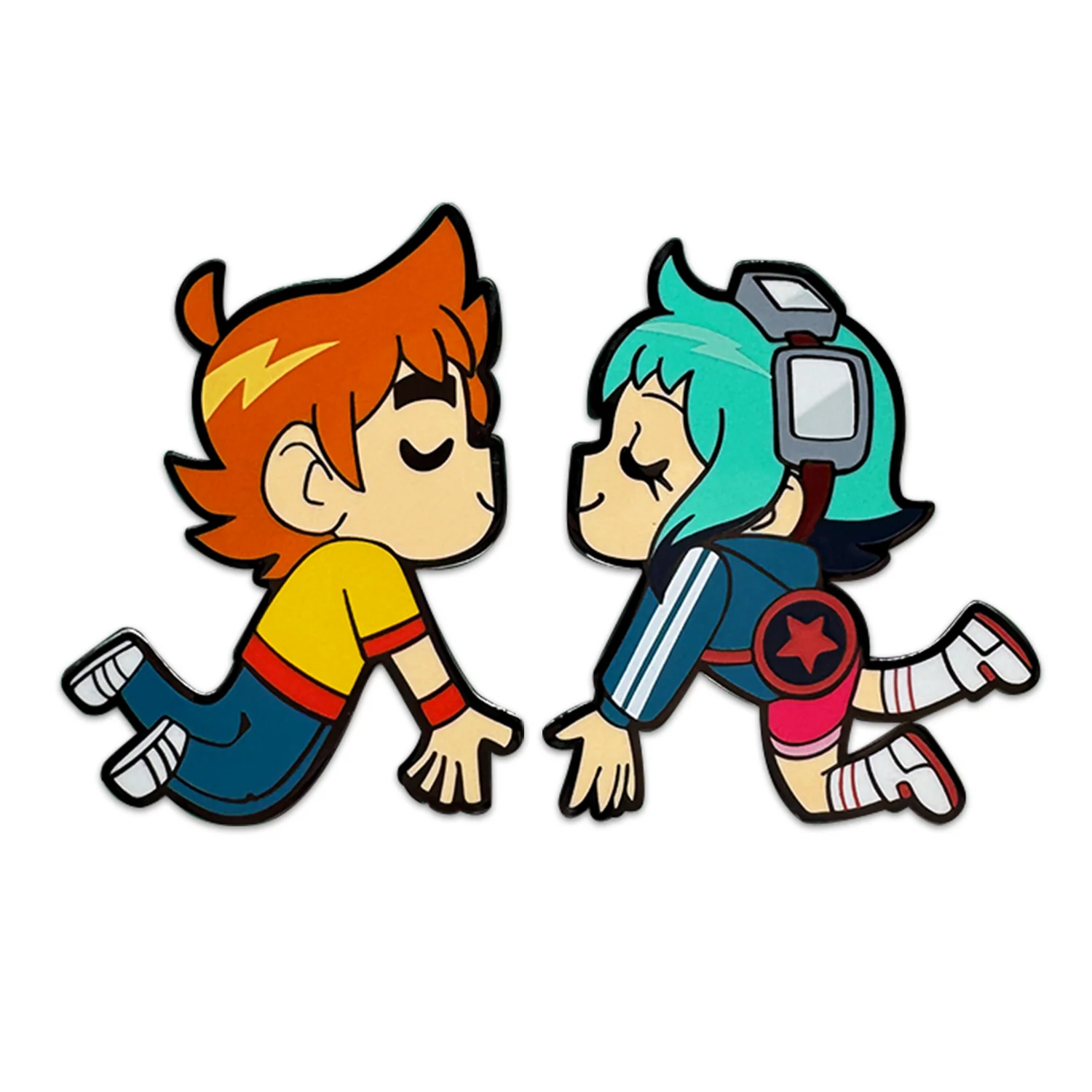 Scott and Ramona Kissing Pin - Image 2