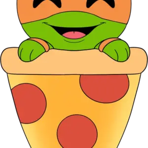 Michelangelo Pizza Plush (9in)