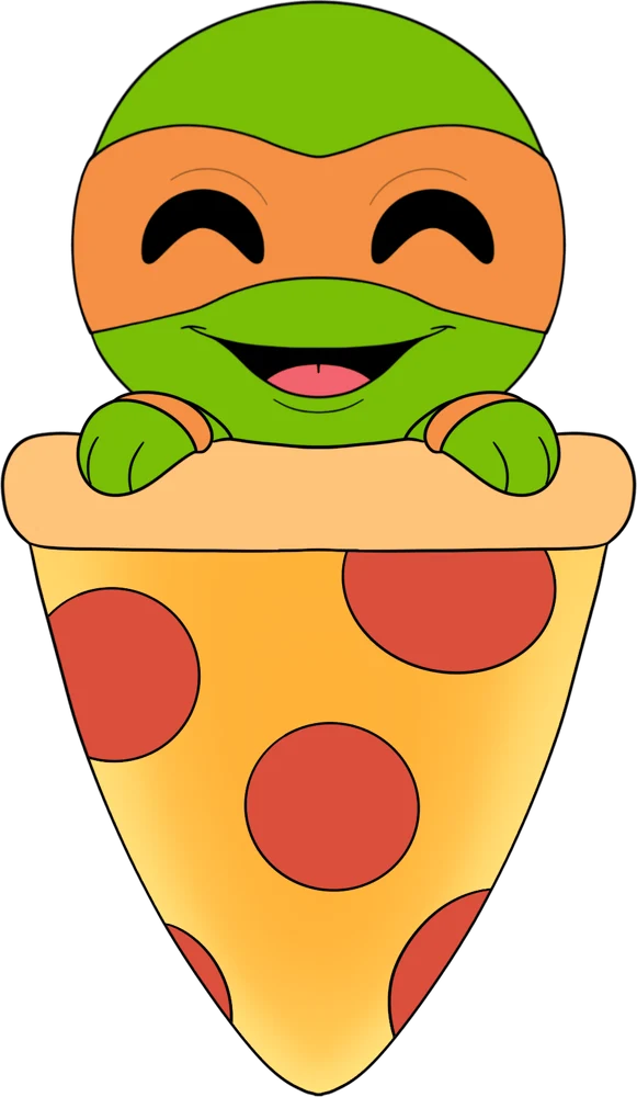 Michelangelo Pizza Plush (9in)