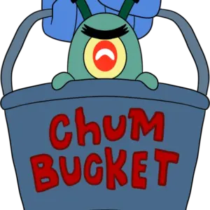 Plankton Chum Bucket Plush (9in)