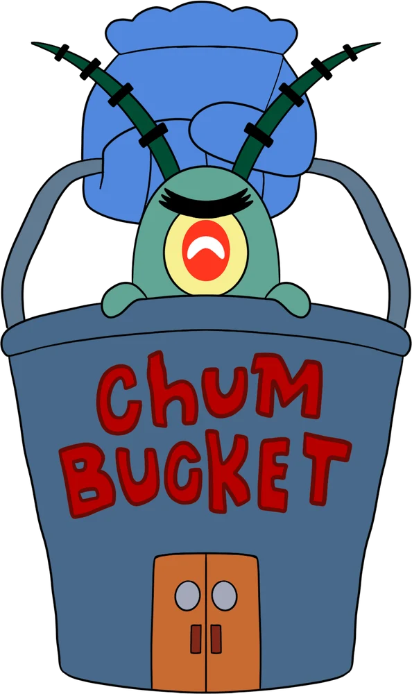Plankton Chum Bucket Plush (9in)