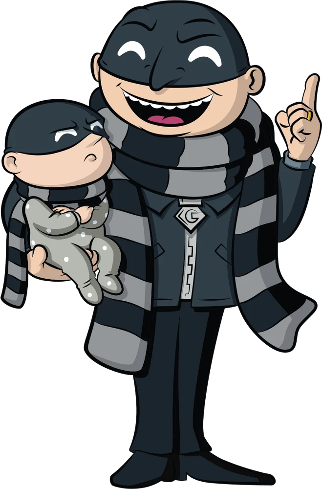 Heist Gru and Baby Gru