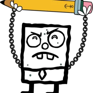 DoodleBob Pin