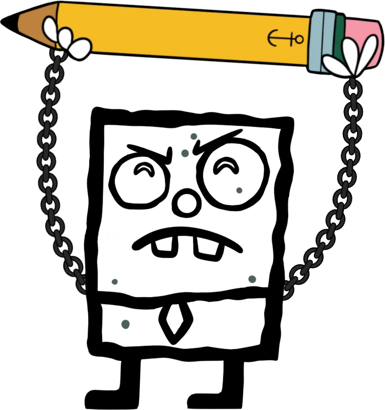 DoodleBob Pin