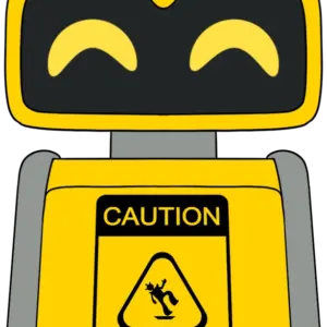 Wet Floor Bot Shoulder Rider (6in)