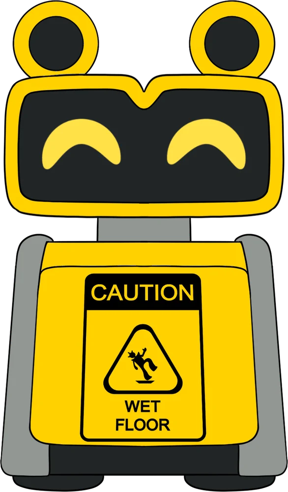 Wet Floor Bot Shoulder Rider (6in)
