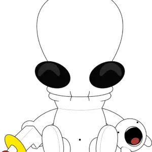 BungBung Alien Plush (9in)
