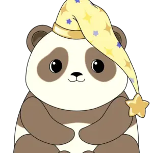 Starry Panda Keychain (5in)