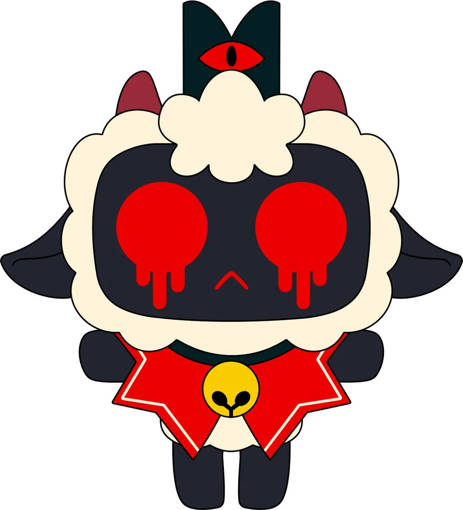 Possessed Lamb Keychain (5in)