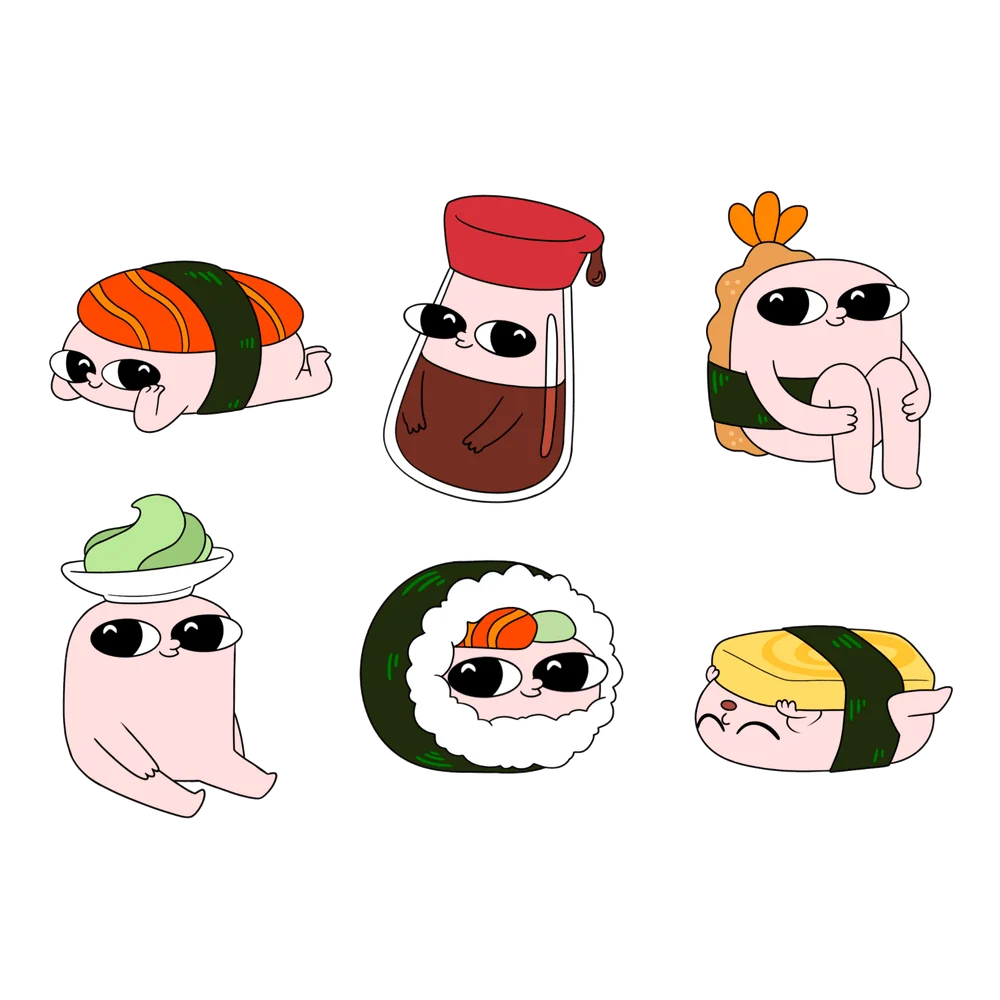 KetNipz Sushi Pin Set