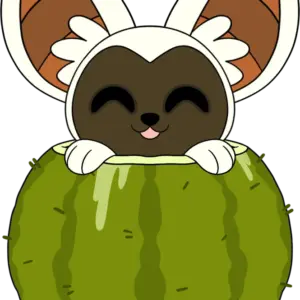 Momo Cactus Stickie (6in)