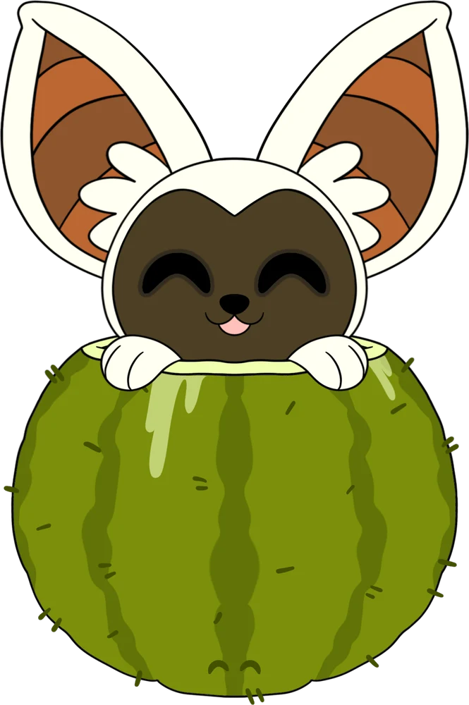 Momo Cactus Stickie (6in)