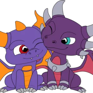 Valentine's Spyro & Cynder Plush (6in)