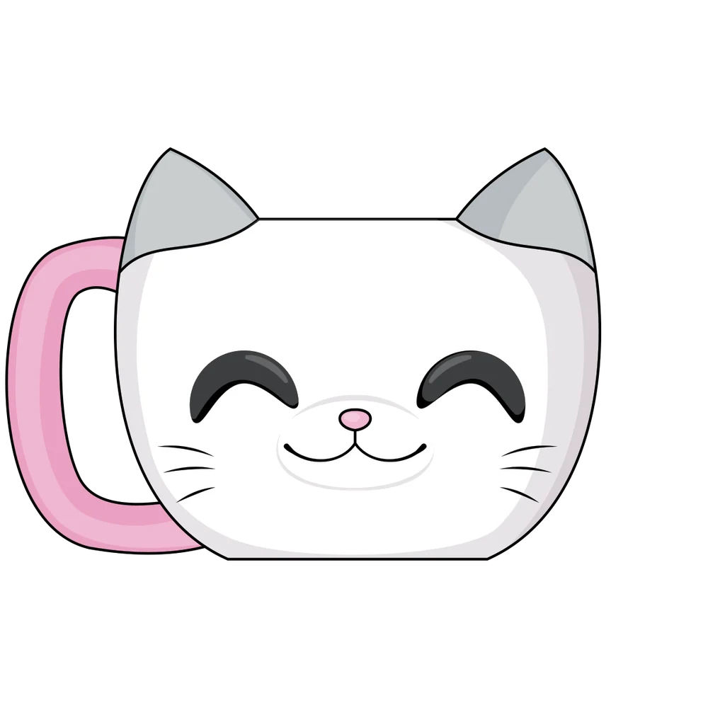 White Cat Mug