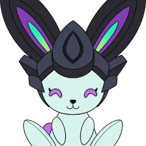 Black Battle Bunny Plush (9in)