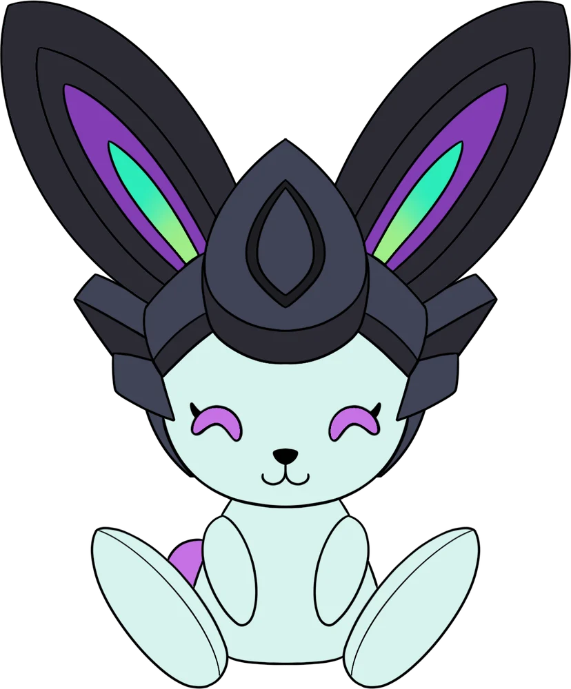 Black Battle Bunny Plush (9in)
