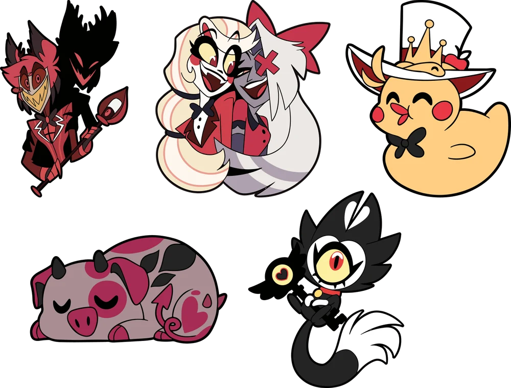 Hazbin Hotel Pin Set