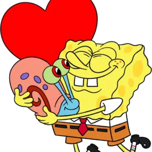 Spongebob Heart Bobble Pin
