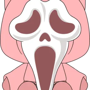Cute Ghost Face Plush (9in)