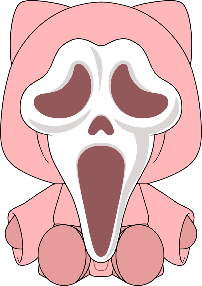 Cute Ghost Face Plush (9in)