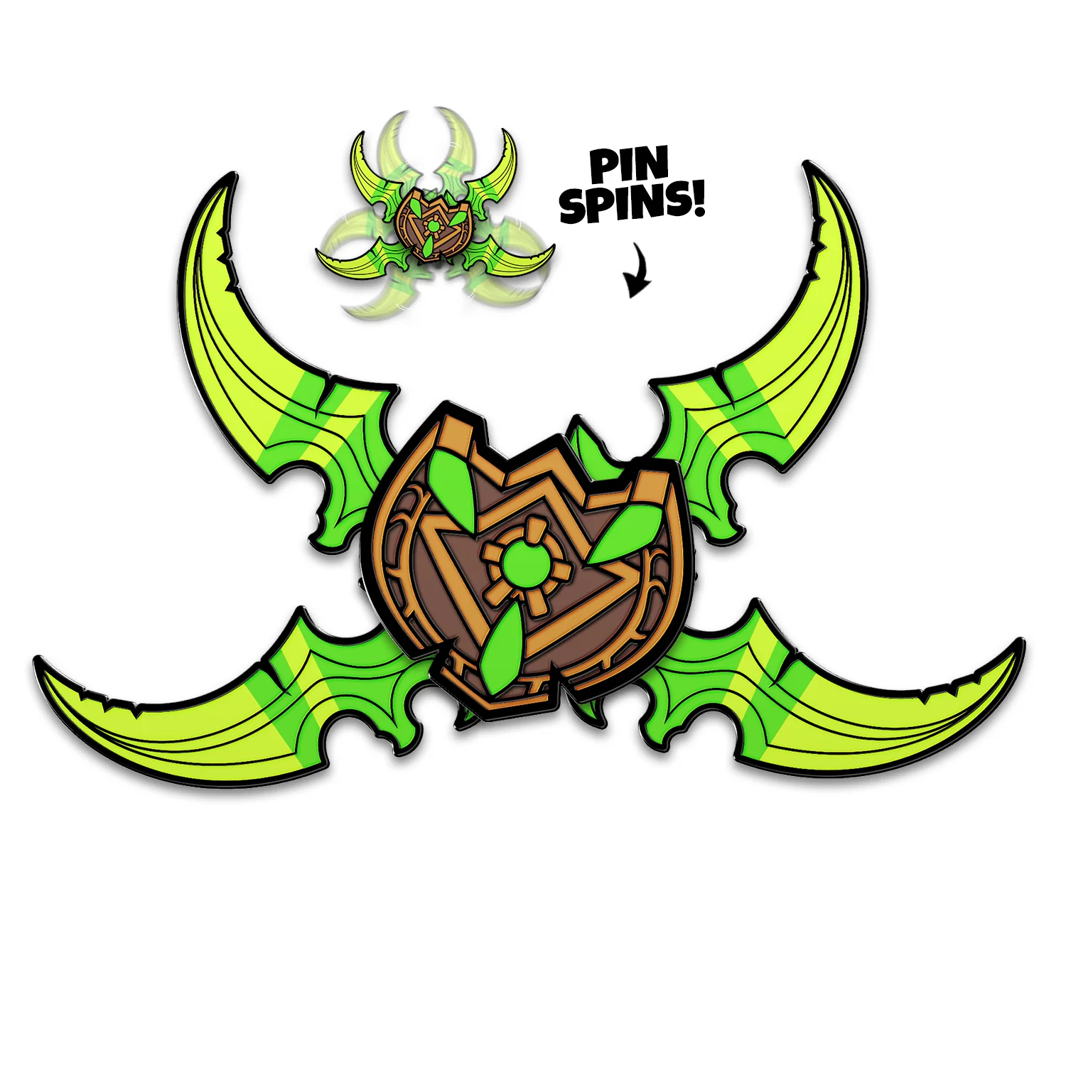 Illidian Stormrage's Warglaives Pin - Image 2
