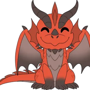 Red Dragon Plush (9in)