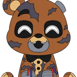Ignited Freddy Sit Plush (9in)
