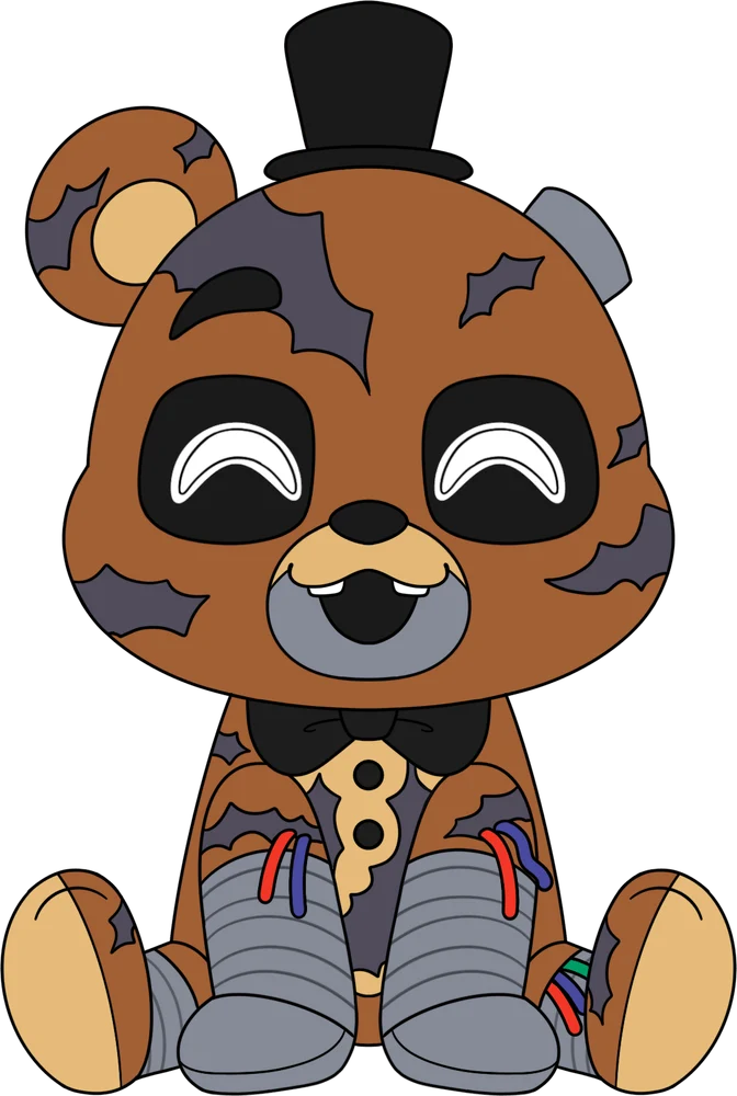 Ignited Freddy Sit Plush (9in)