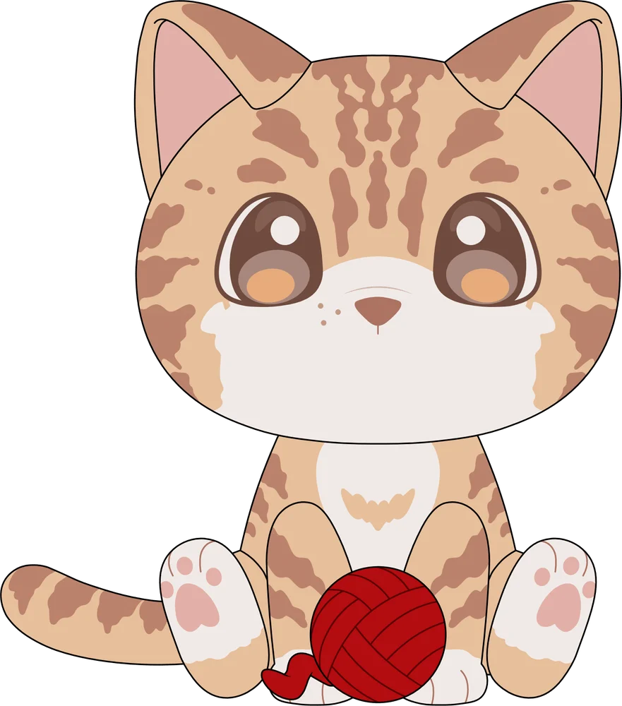 Playful Cat Plush (9in)