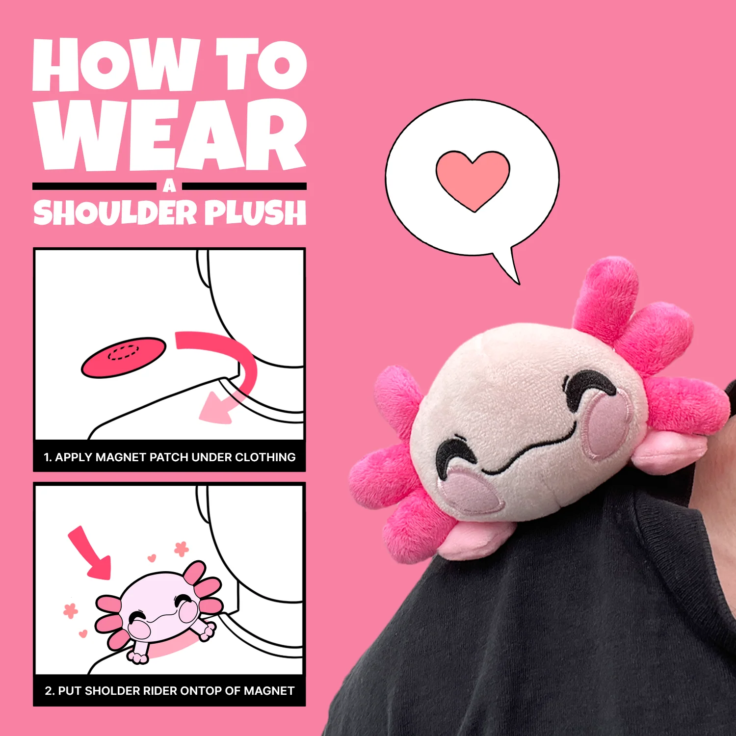 Axolotl Shoulder Rider (6in) - Image 2