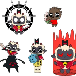 Cult of the Lamb Pin Set