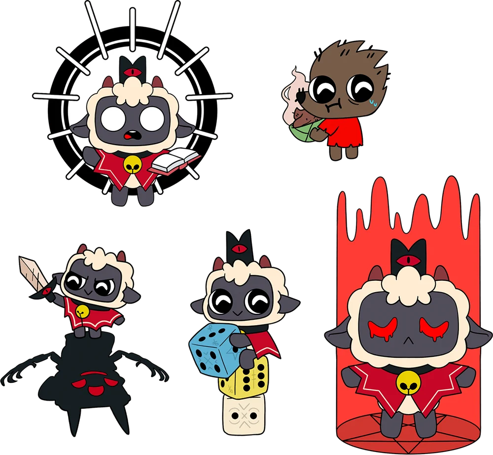 Cult of the Lamb Pin Set