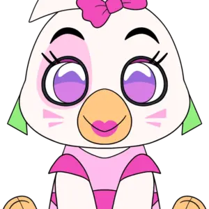Glamrock Chica Sit Plush (9in)