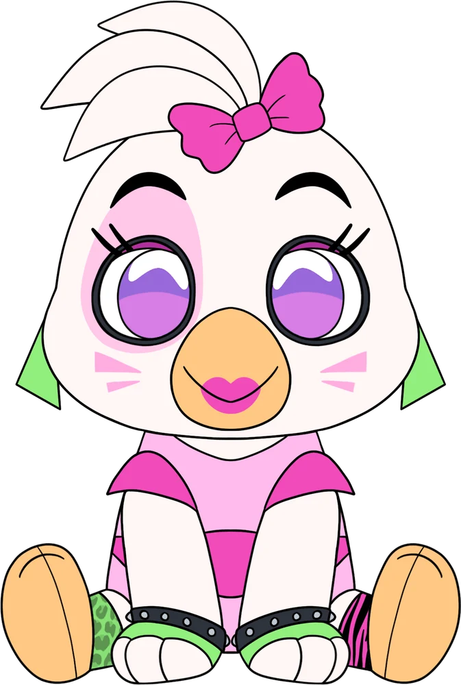 Glamrock Chica Sit Plush (9in)