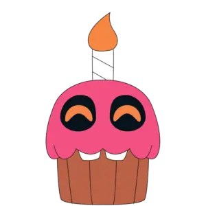 Cupcake Shoulder Rider (6IN)