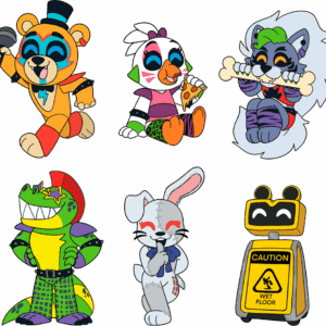 FNAF Security Breach Pin Set