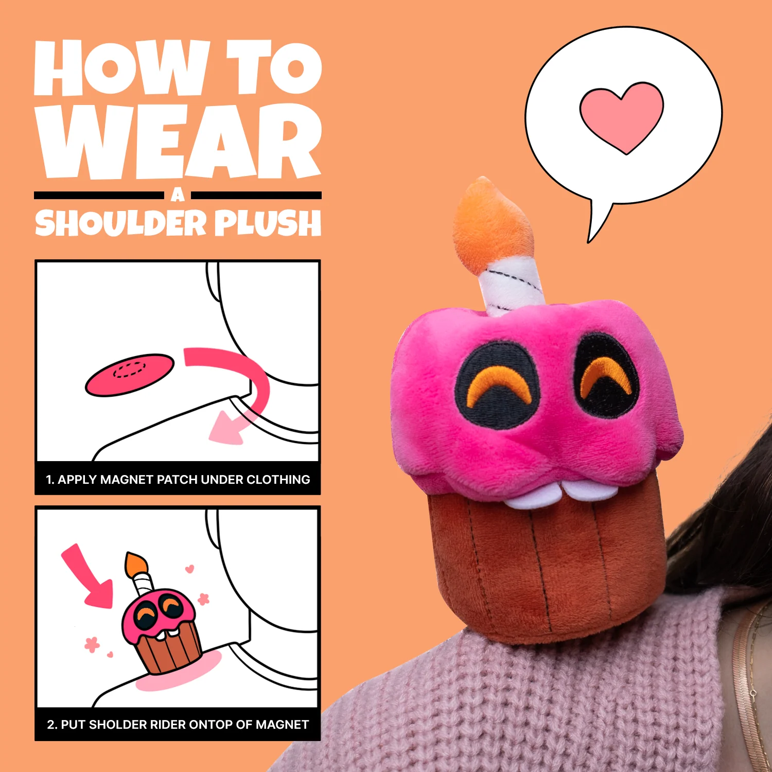 Cupcake Shoulder Rider (6IN) - Image 2
