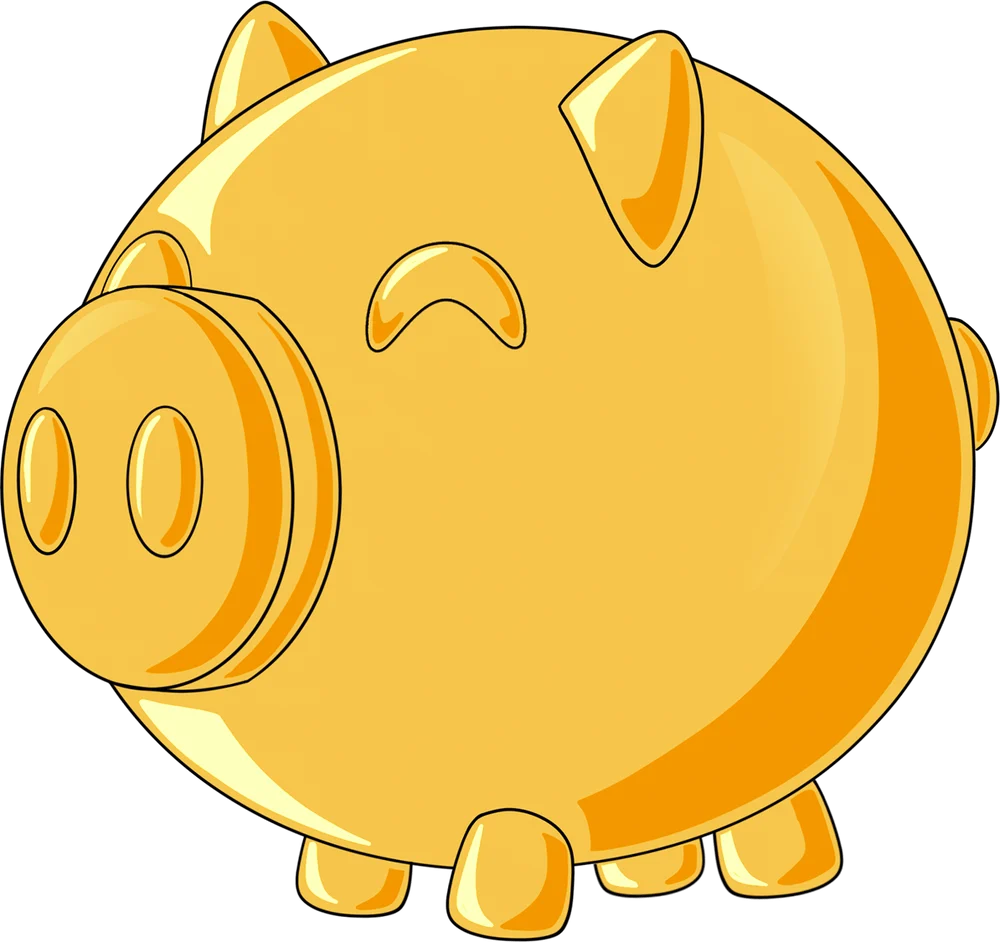 Piggy Bank Plush (9in)