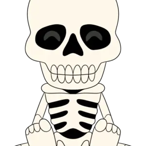 Spooky Scary Skeleton Plush (9in)