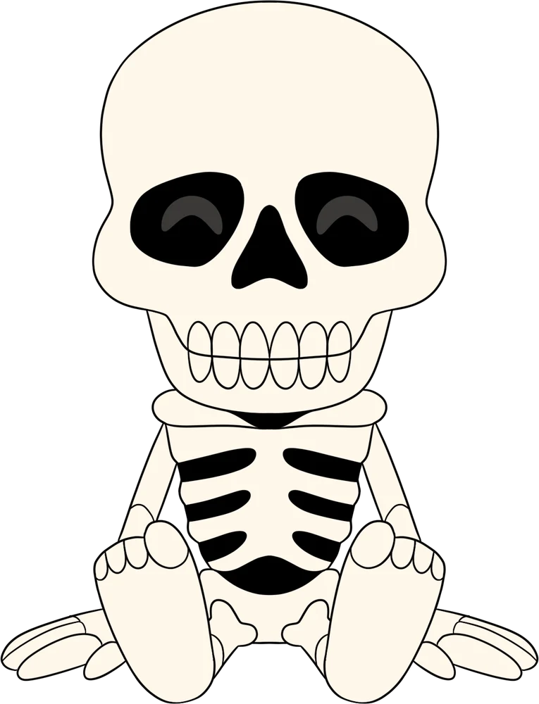 Spooky Scary Skeleton Plush (9in)